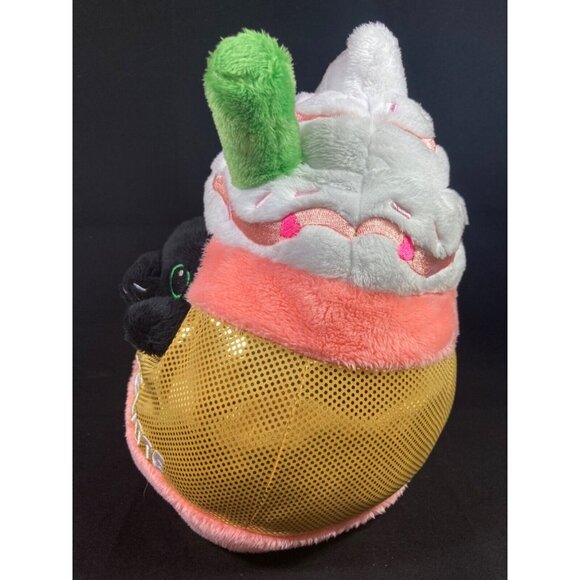 Squishable Pumkin Spice Latte Black Cat Disguise 2019 Orange Confetti Plush - Picture 4 of 10